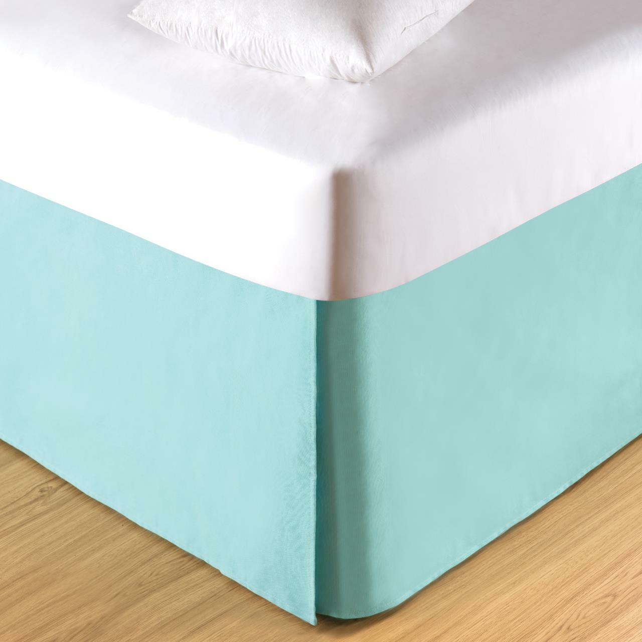 Aqua Queen Bed Skirt Upscale Furniture