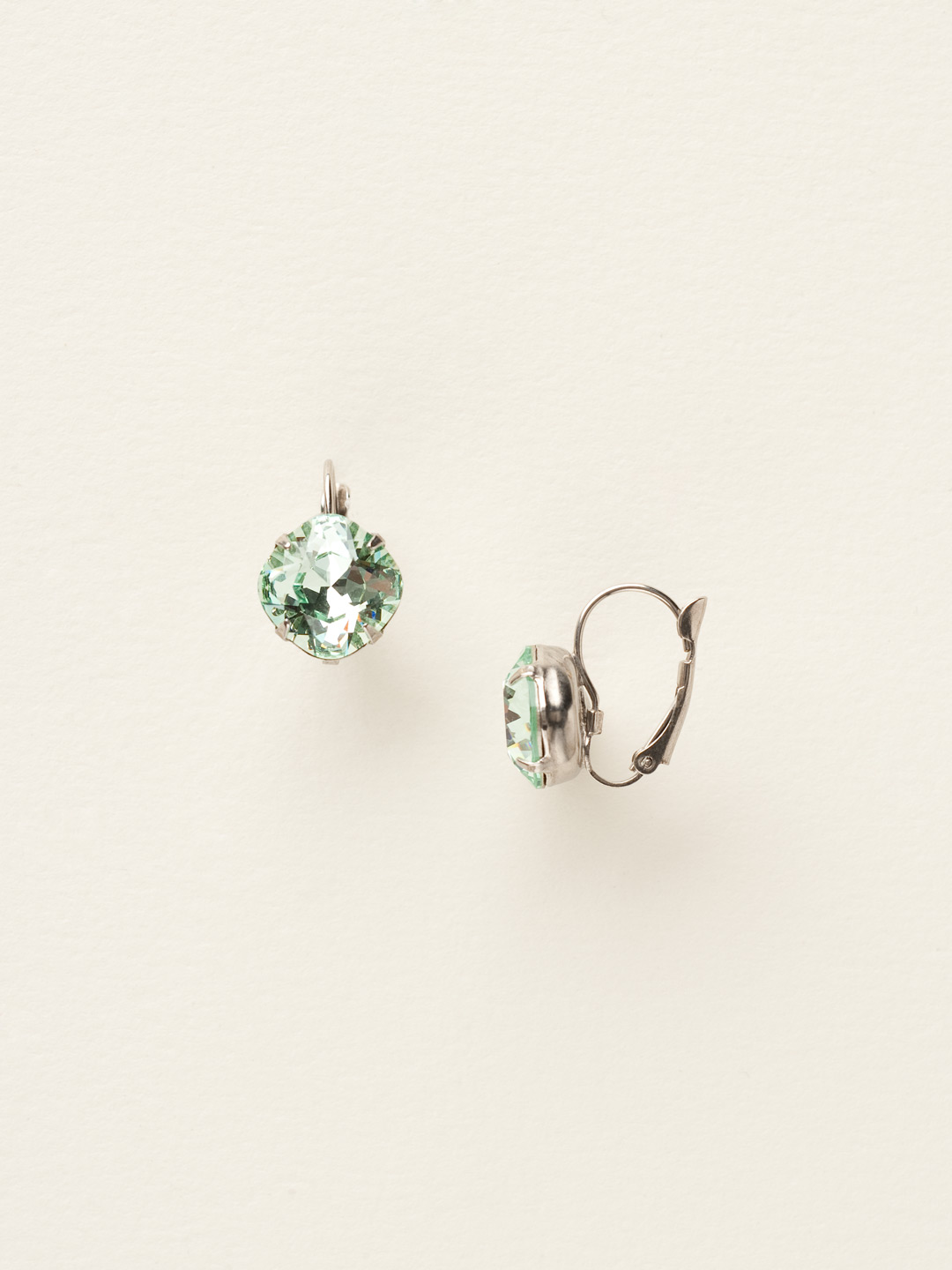 Single Drop Crystal Earring in Antique Silvertone Cupcake Sorrelli