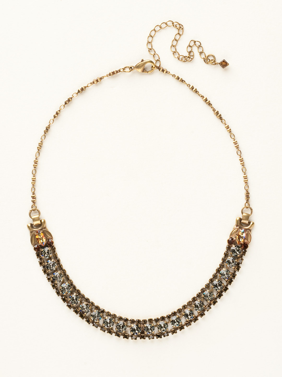 Right on Track Necklace in Antique Goldtone City Neutral Sorrelli