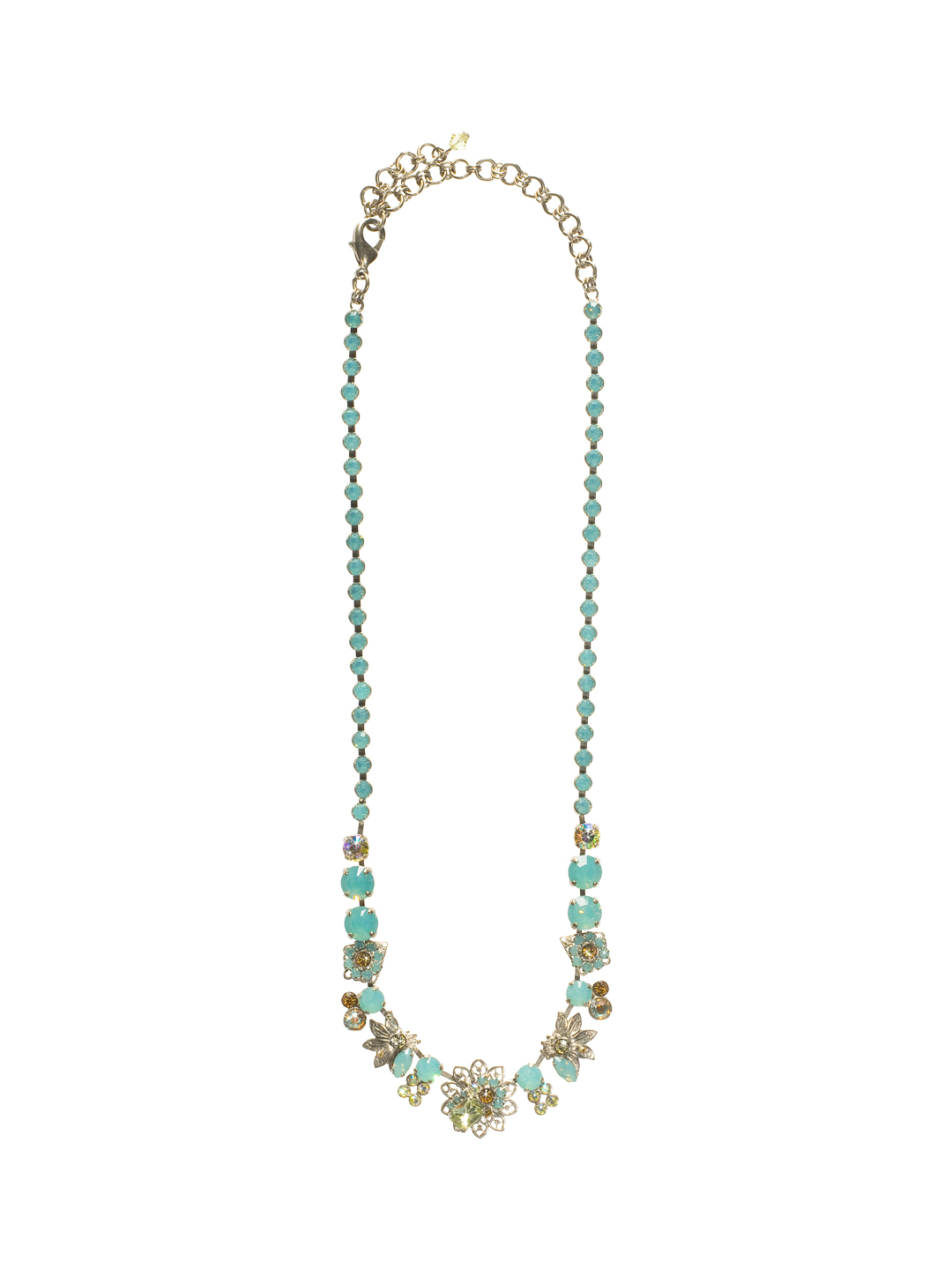 Oasis Classic Necklace in Antique Silvertone Atlantis Sorrelli Jewelry