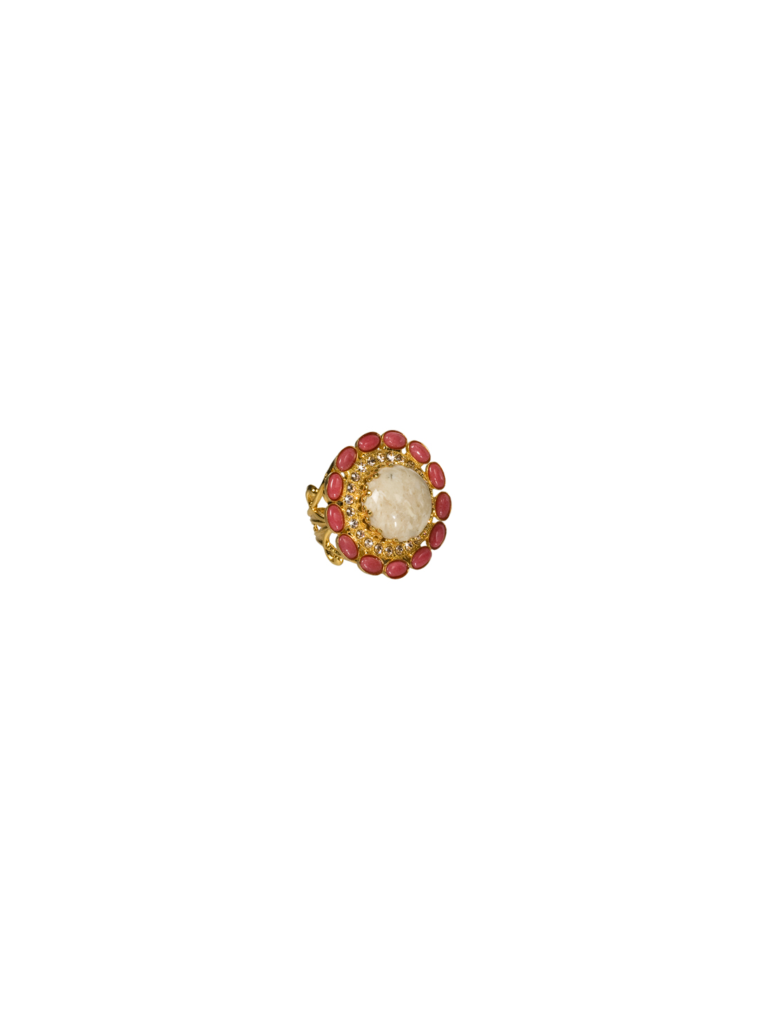 Sugary Sweet Ring in Bright Goldtone Andalusia Sorrelli Jewelry