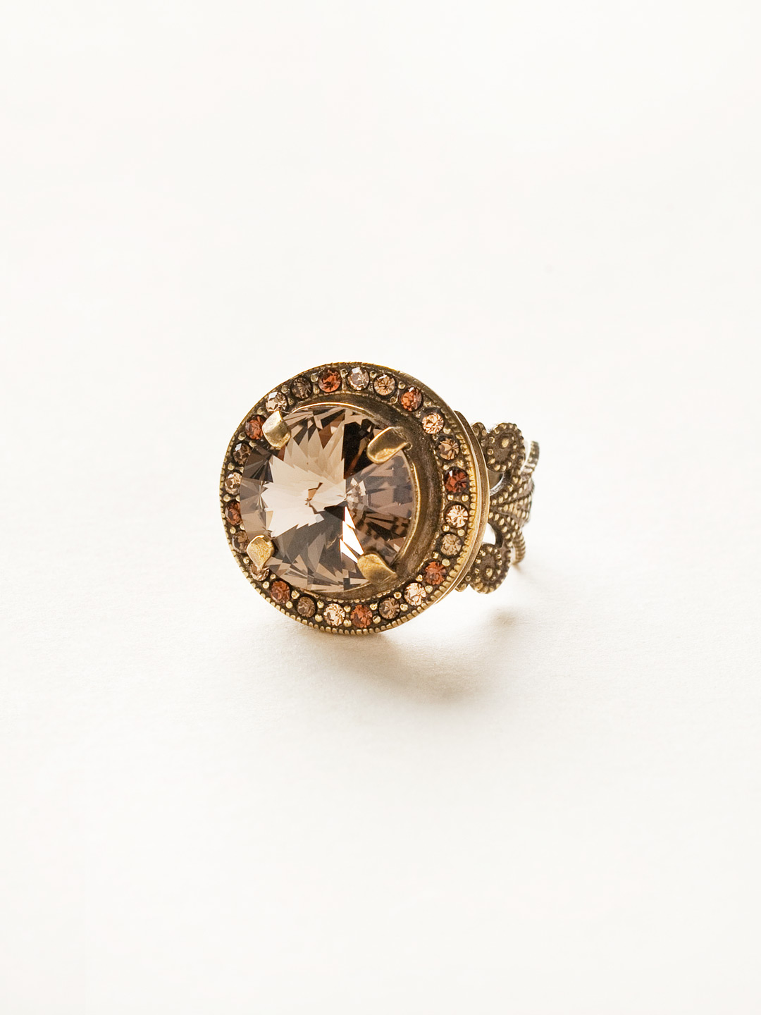 Bold Bauble Ring in Antique Goldtone City Neutral Sorrelli Jewelry