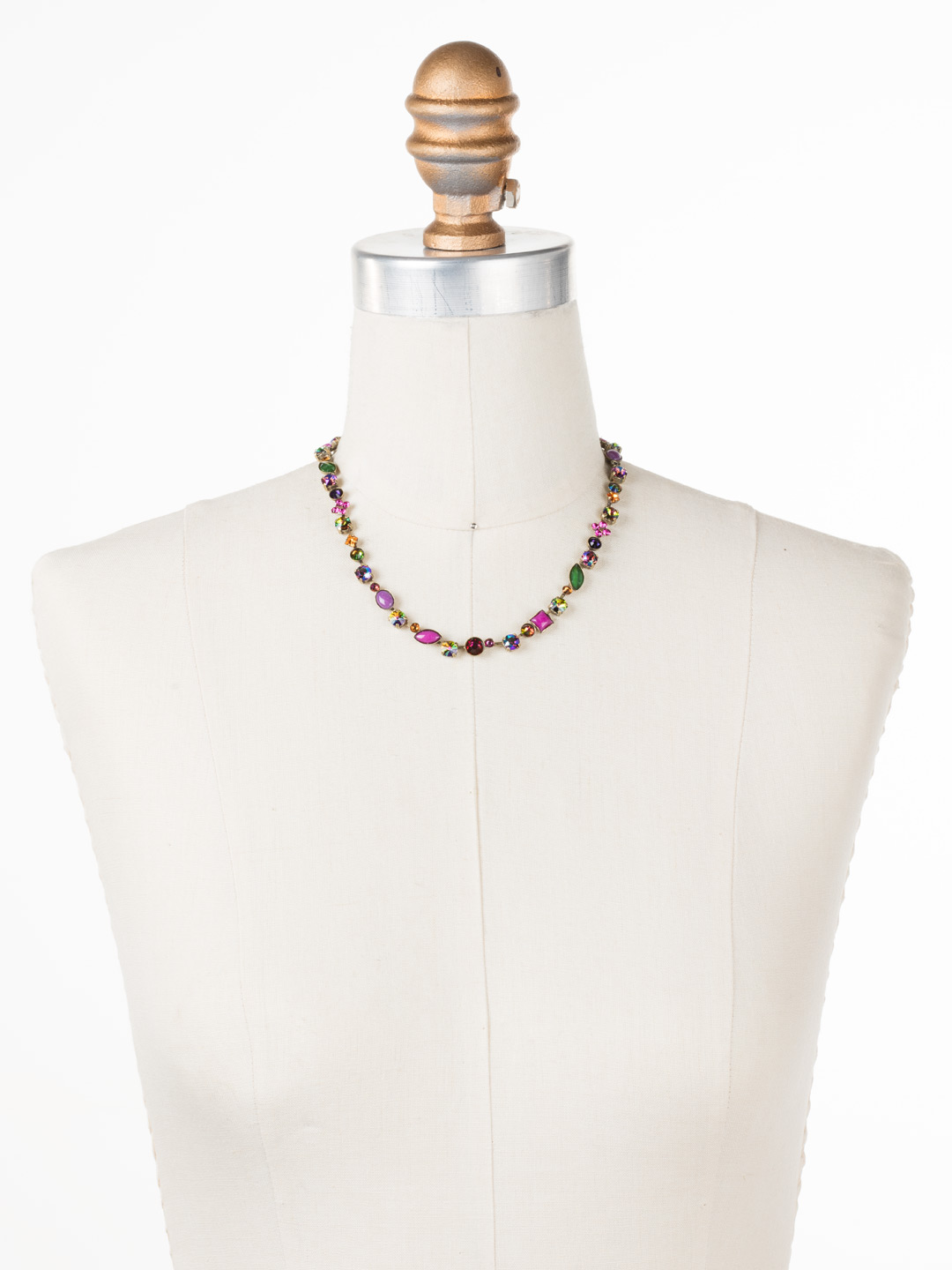 Classic TeeShirt Necklace in Antique Goldtone Volcano Sorrelli Jewelry