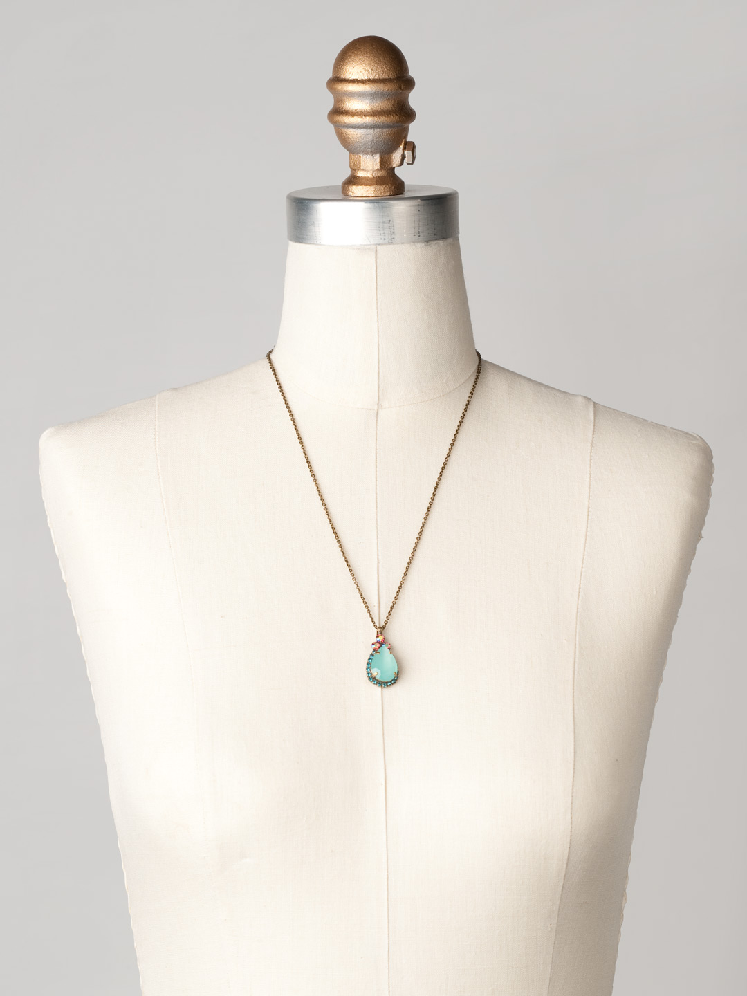 Sweet Sparkle Necklace in Antique Goldtone Happy Birthday Sorrelli