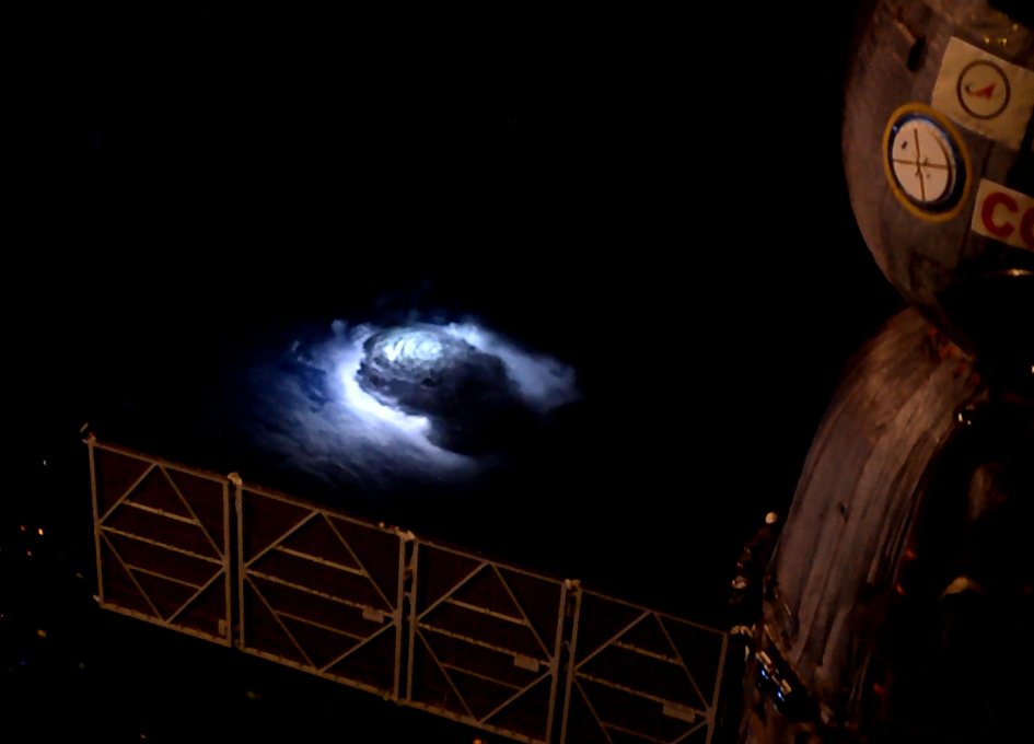 Fireworks of Blue Lightning and Gamma Rays Above Thunderclouds SpaceRef