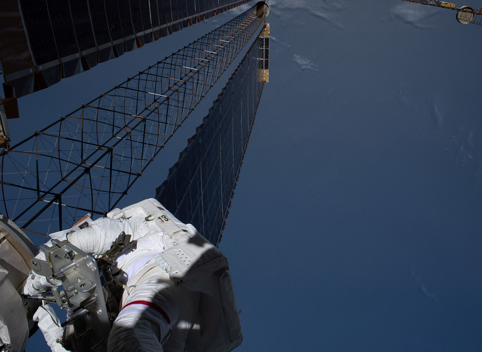 Kate Rubins Upgrades The Space Station Solar Arrays