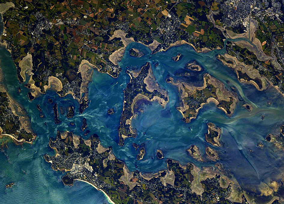 Gulf Of Morbihan France As Seen From Space Spaceref