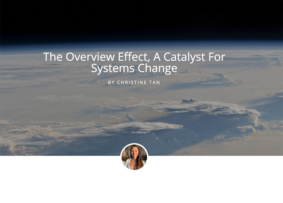 The Overview Effect, A Catalyst For Systems Change Part I Trendradars