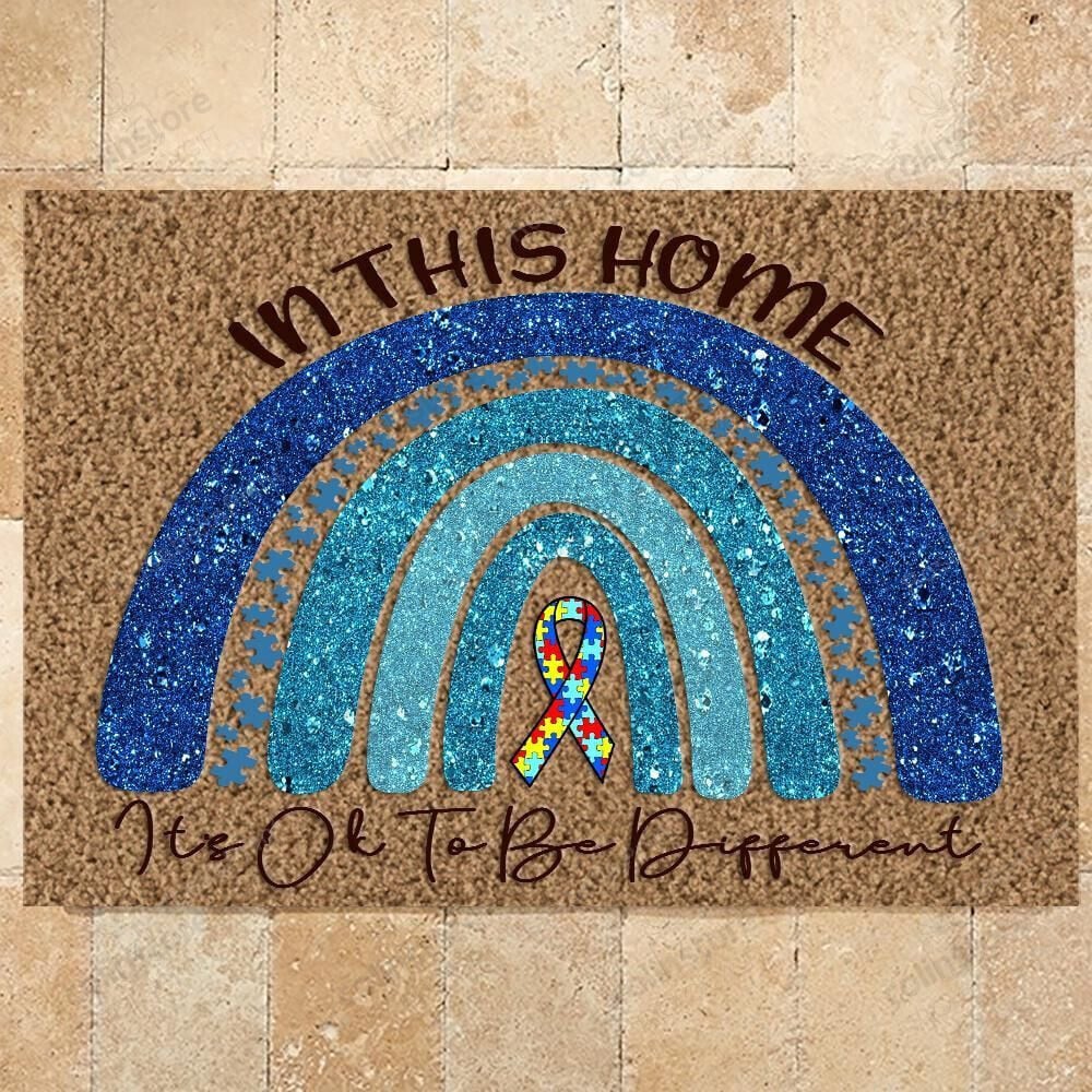 Autism Doormat In This Home It’s Ok To Be Different