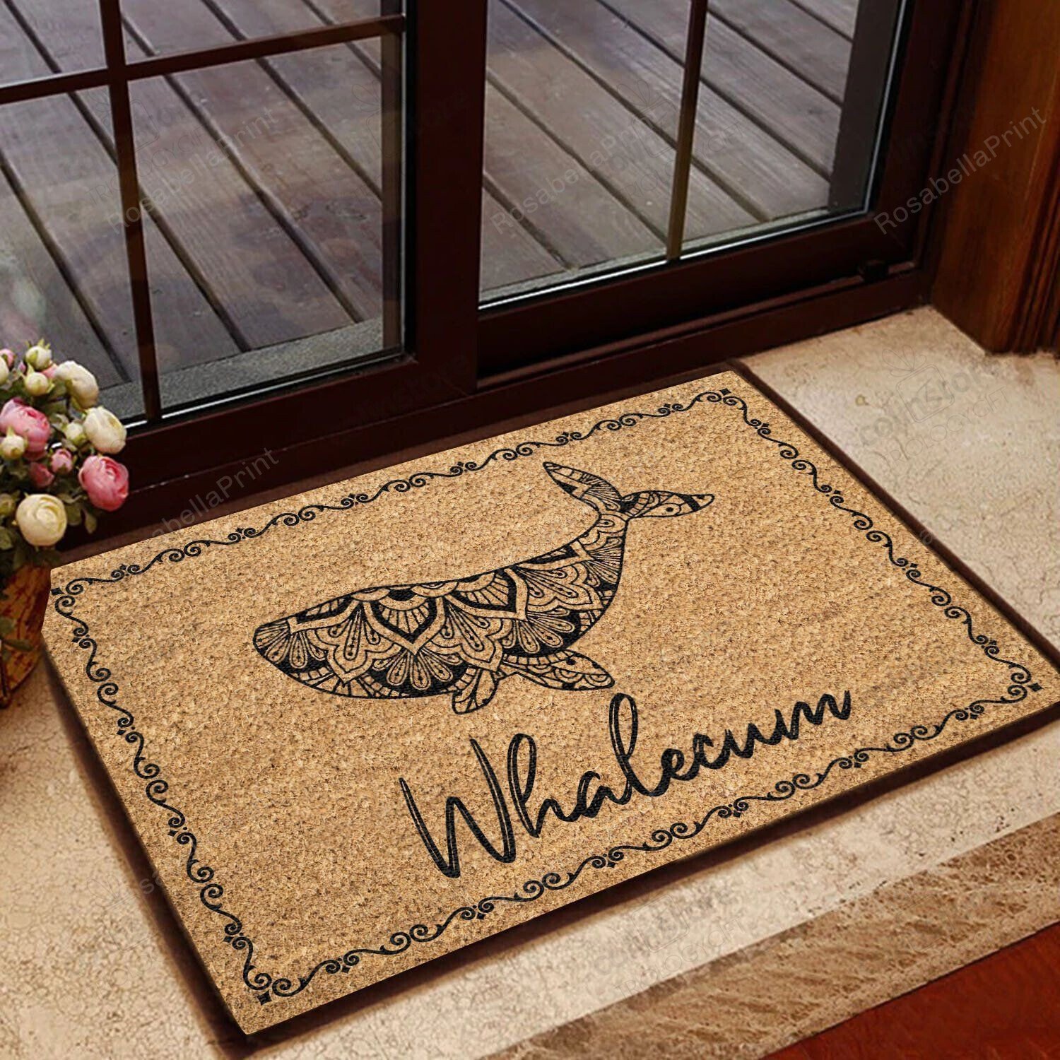 Whalecum Whale Doormat