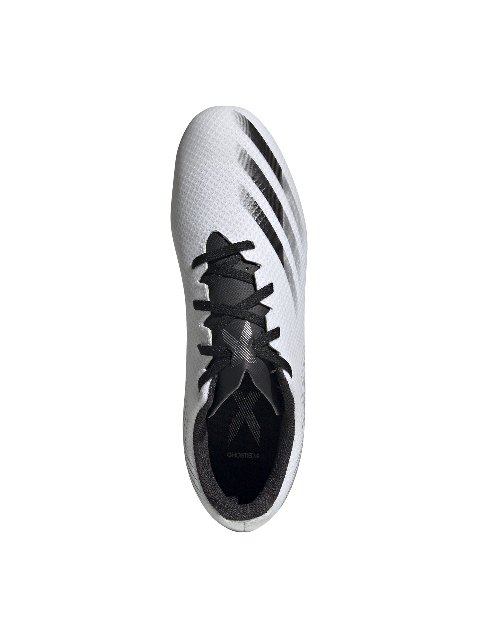 adidas X Ghosted .4 FG - White/Core Black/Silver Metallic - Firm Ground -  Mens cleats
