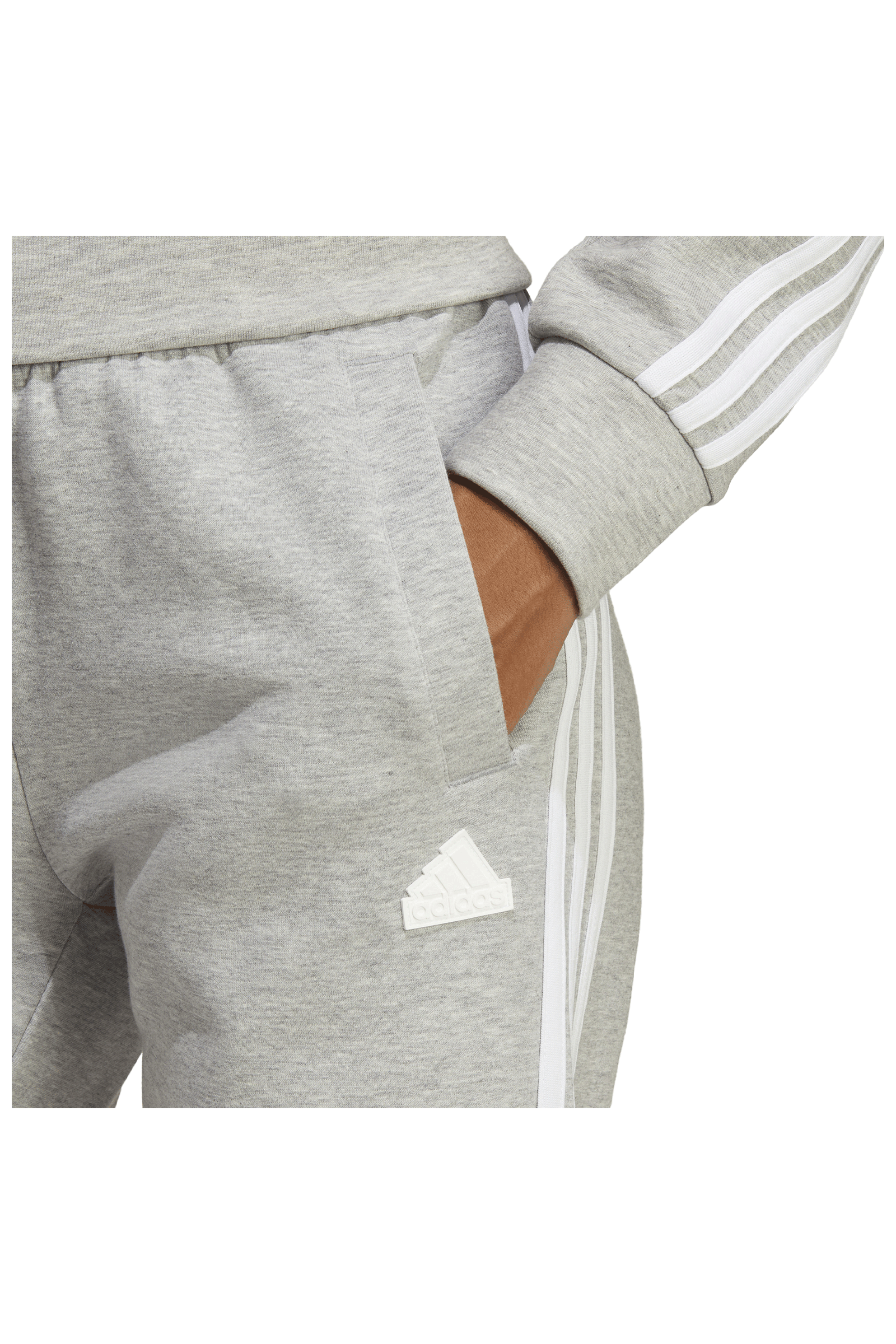 adidas 3 stripe joggers grey