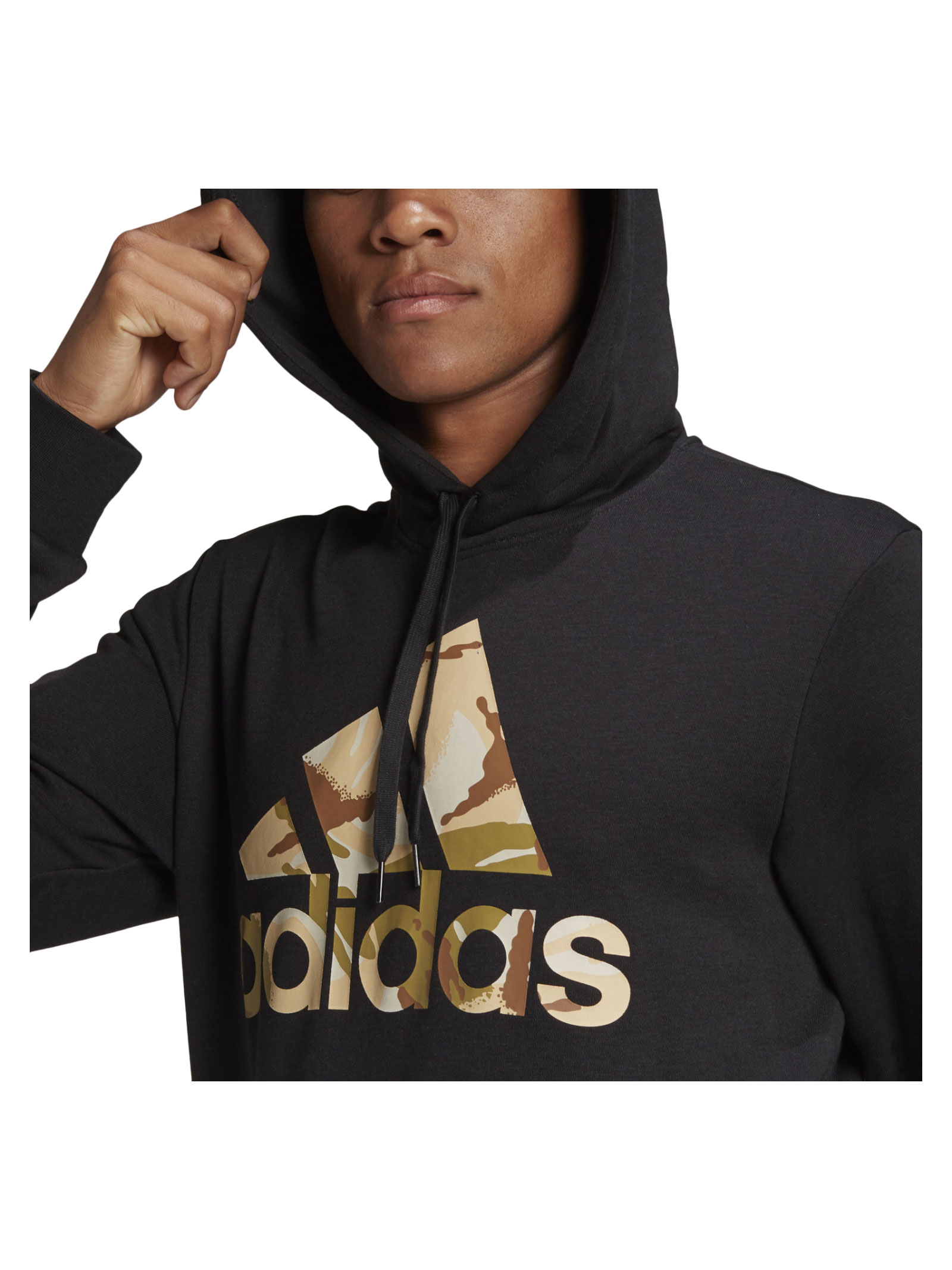 adidas Essentials Camouflage Hoodie - Black | adidas Canada