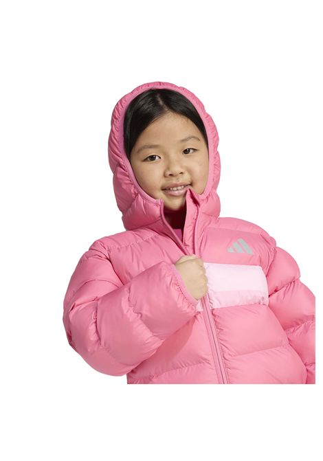 Giubbiino Adidas LK SD con Cappuccio Rosa Bambini ADIDAS CORE | Giubbini | JW2454-
