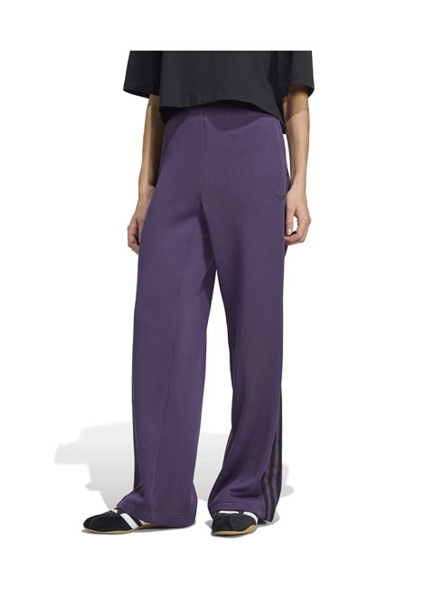 Track Pants Adidas Originals Adicolor Firebird Knit Viola Nero Donna ADIDAS ORIGINALS | Pantaloni | JV7523-