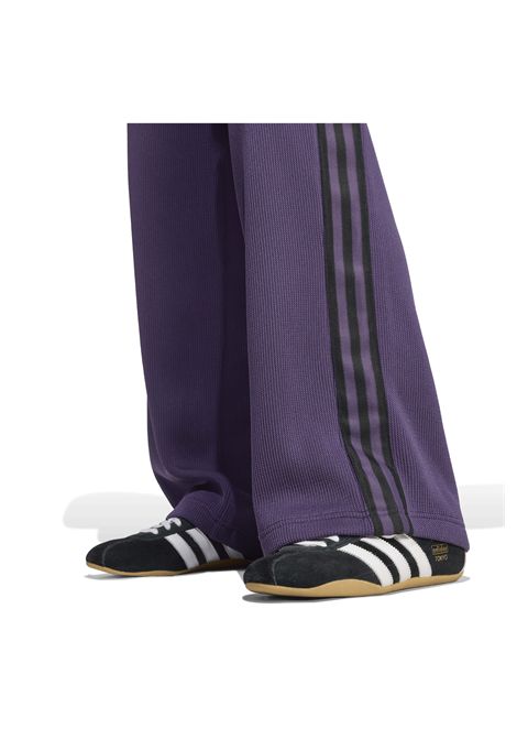 Track Pants Adidas Originals Adicolor Firebird Knit Viola Nero Donna ADIDAS ORIGINALS | Pantaloni | JV7523-