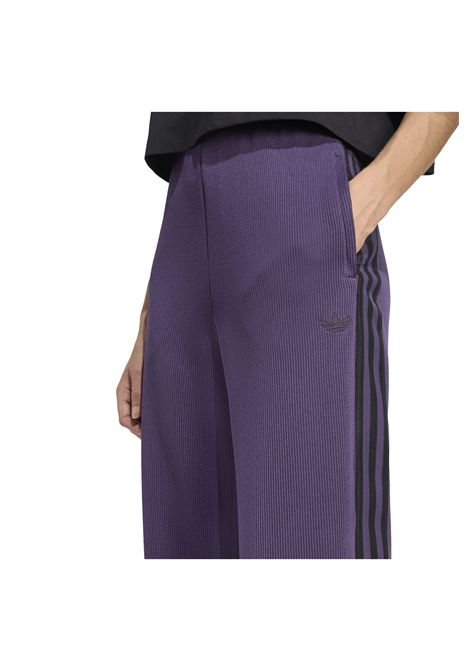 Track Pants Adidas Originals Adicolor Firebird Knit Viola Nero Donna ADIDAS ORIGINALS | Pantaloni | JV7523-