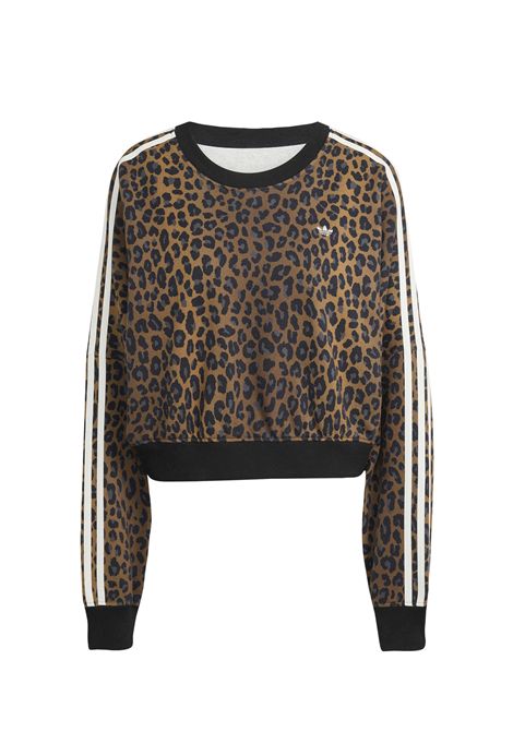 Adidas Originals Leopard Crewneck Sweatshirt Multicolor Women ADIDAS ORIGINALS | Sweatshirts | JW7303-