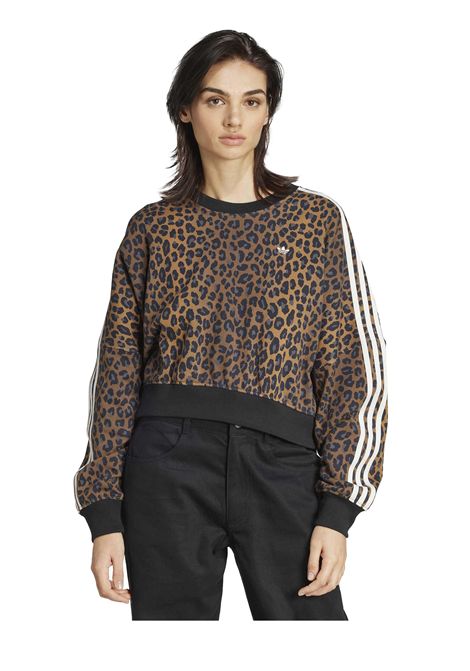 Adidas Originals Leopard Crewneck Sweatshirt Multicolor Women ADIDAS ORIGINALS | Sweatshirts | JW7303-