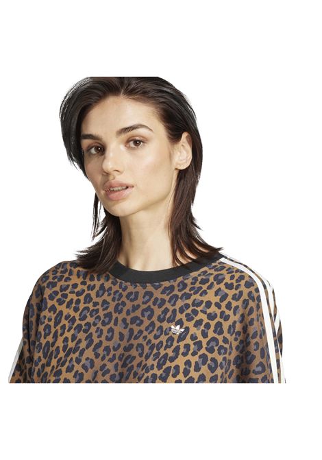 Adidas Originals Leopard Crewneck Sweatshirt Multicolor Women ADIDAS ORIGINALS | Sweatshirts | JW7303-