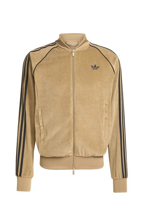 Adidas Originals Adicolor SST Velour Track Top Beige Men ADIDAS ORIGINALS | Track | JX1561-