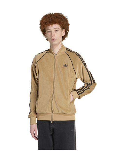 Adidas Originals Adicolor SST Velour Track Top Beige Men ADIDAS ORIGINALS | Track | JX1561-