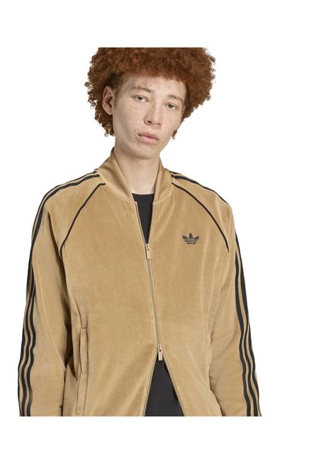 Adidas Originals Adicolor SST Velour Track Top Beige Men ADIDAS ORIGINALS | Track | JX1561-