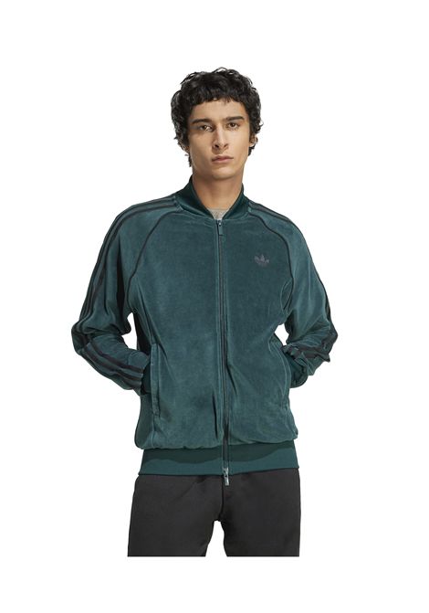 Adidas Originals Adicolor SST Velour Track Top Aurora Ivy Men ADIDAS ORIGINALS | Track | JX1564-