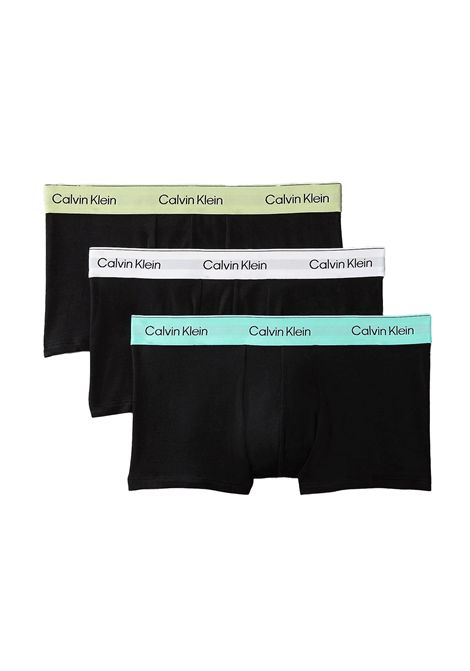 Boxer Calvin Klein A Vita Bassa 3 Pack Nero Multi Uomo CALVIN KLEIN UNDERWEAR | Intimo | LV00NB4389-R9B