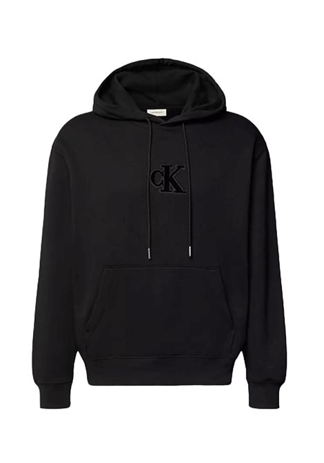 Felpa Calvin Klein 350 Fleece Gift Giving con Cappuccio Nero Uomo CALVIN KLEIN | Felpe | LV04RD250G-UB1