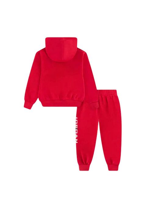 Tuta Jordan MJ Stretch HBR Fleece con Cappuccio Rosso Infant JORDAN | Tute | 65F270-R78