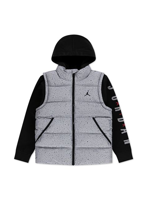 Jordan 23 Jacquard Fill Jacket Grey Black Junior JORDAN | Jackets | 95D191-GHJ