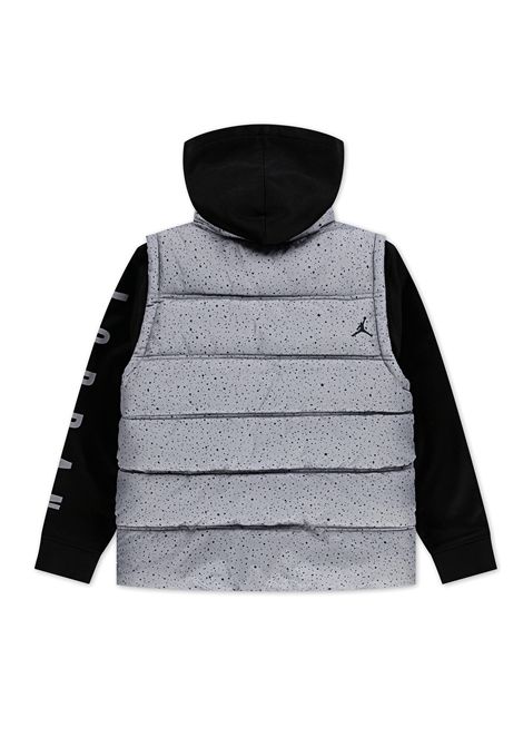 Jordan 23 Jacquard Fill Jacket Grey Black Junior JORDAN | Jackets | 95D191-GHJ