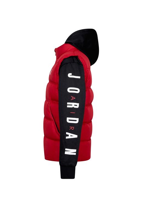 Giubbino Jordan 23 Jacquard Rosso Nero Ragazzi JORDAN | Giubbini | 95D191-H24