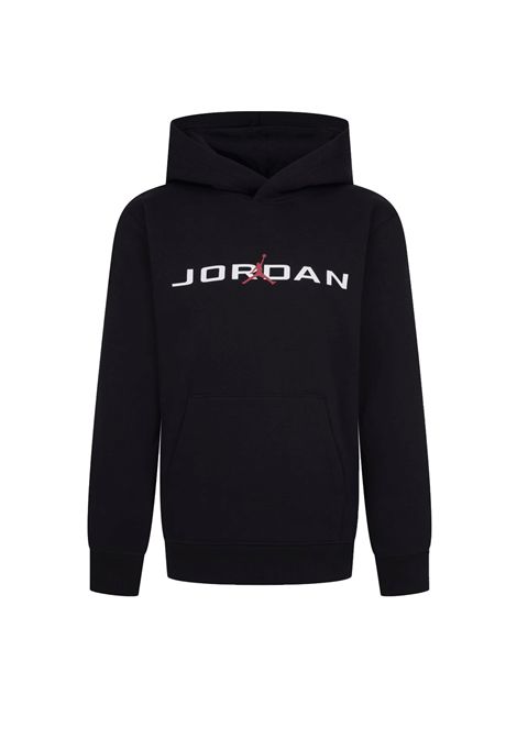 Felpa Jordan MJ Baseline HBR con Cappuccio Nero Ragazzi JORDAN | Felpe | 95D665-023