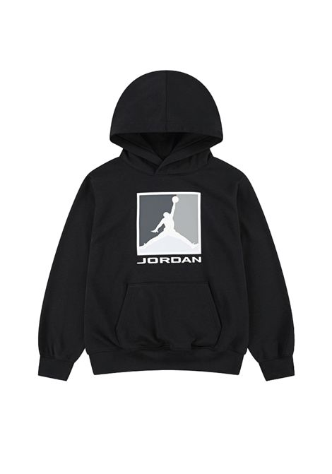 Felpa Jordan Essentials Baseline French Terry con Cappuccio Nero Ragazzi JORDAN | Felpe | 95F086-023