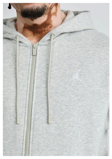Jordan Brooklyn Fleece Zip Hoodie Grey Men JORDAN | Sweatshirts | FV7289-050