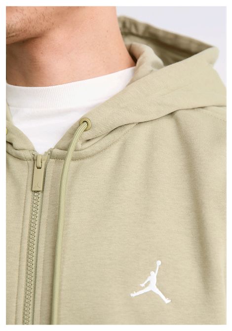 Jordan Brooklyn Fleece Zip Hoodie Medium Olive Green Men JORDAN | Sweatshirts | FV7289-205
