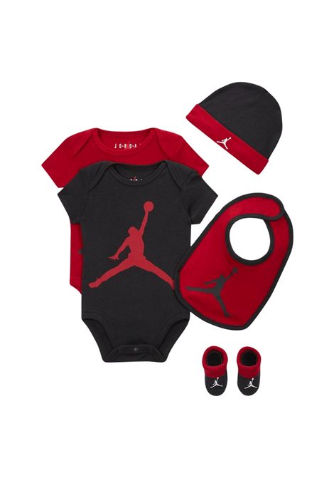 Set Jordan 5 PC Core Nero Rosso Infant JORDAN | Set | NJ0595-R78