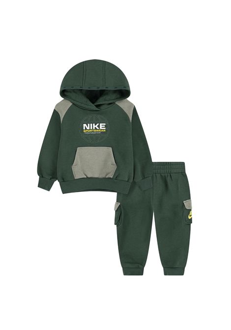 Tuta Nike Sportswear Utility Cargo Fleece Verde Infant NIKE | Tute | 66N239-F1J