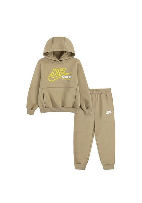 Tuta Nike Sportswear FS Fleece con Cappuccio Beige Infant NIKE | Tute | 66N241-X3E
