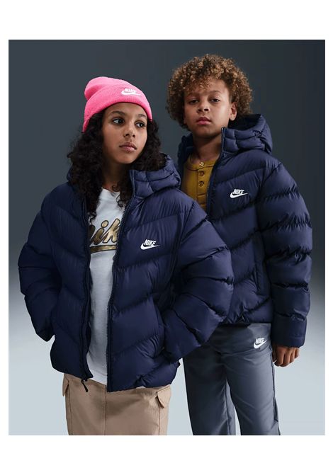 Nike Sportswear ADP Puffer Hooded Jacket Navy Blue Kids NIKE | Jackets | 86N074-U90