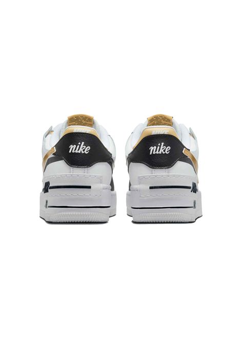 Scarpe Nike Air Force 1 Shadow Bianco Nero Oro Donna NIKE | Sneakers | CI0919-125