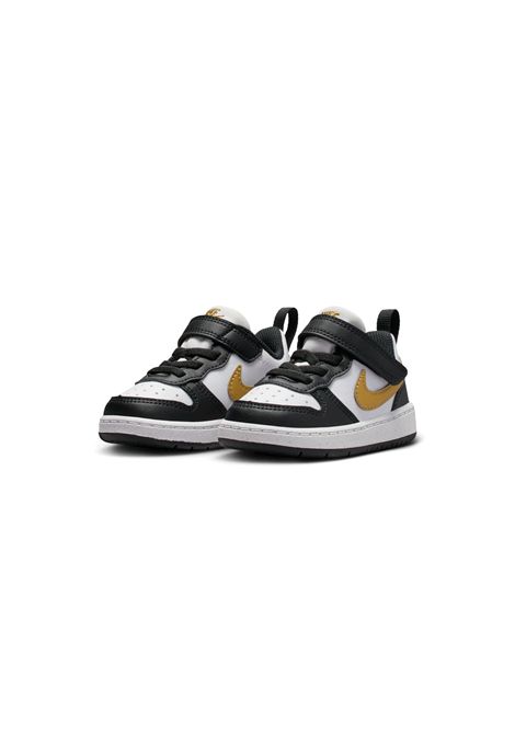 Scarpe Nike Court Borough Low Recraft Bianco Nero Oro Infant NIKE | Sneakers | DV5458-008