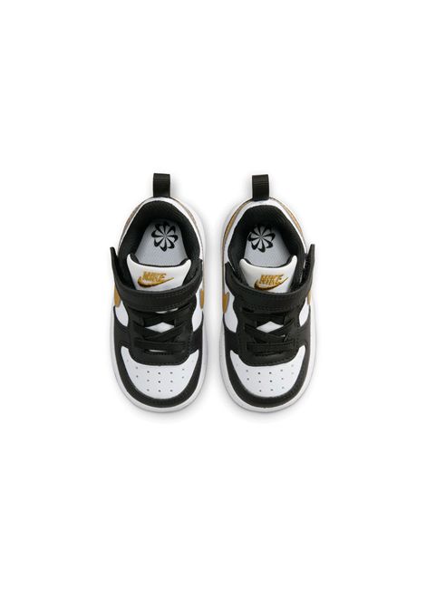 Scarpe Nike Court Borough Low Recraft Bianco Nero Oro Infant NIKE | Sneakers | DV5458-008