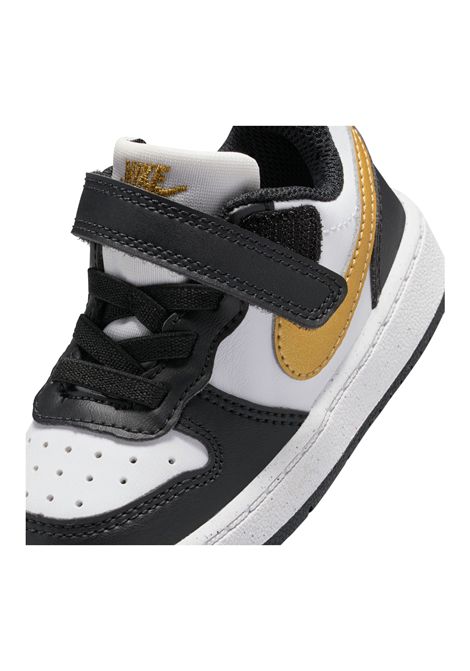 Scarpe Nike Court Borough Low Recraft Bianco Nero Oro Infant NIKE | Sneakers | DV5458-008