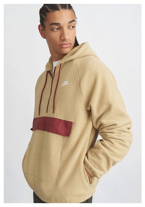 Felpa Nike Sportswear Club Winterized Top Beige Bordeaux Uomo NIKE | Felpe | HV1439-298