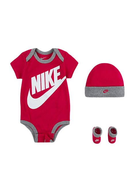Set Nike Futura Logo Fuxia Grigio Infant NIKE | Set | LN0073-A4Y