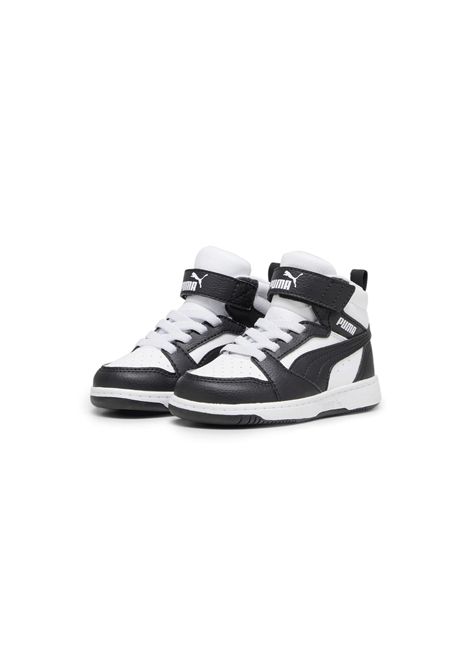 Scarpe Puma Rebound V6 Mid AC+ Nero Bianco Infant PUMA | Sneakers | 396542-01