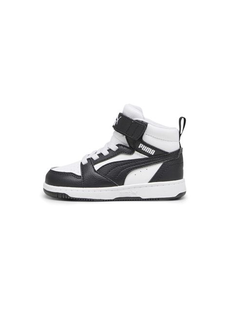 Scarpe Puma Rebound V6 Mid AC+ Nero Bianco Infant PUMA | Sneakers | 396542-01
